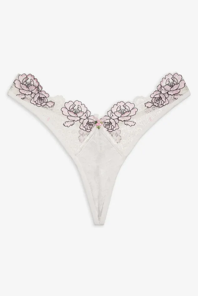Women Matilda Thong Panty White For Love and Lemons Lingerie Women Matilda Thong Panty White For Love and Lemons Lingerie