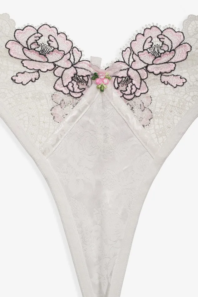 Women Matilda Thong Panty White For Love and Lemons Lingerie Women Matilda Thong Panty White For Love and Lemons Lingerie