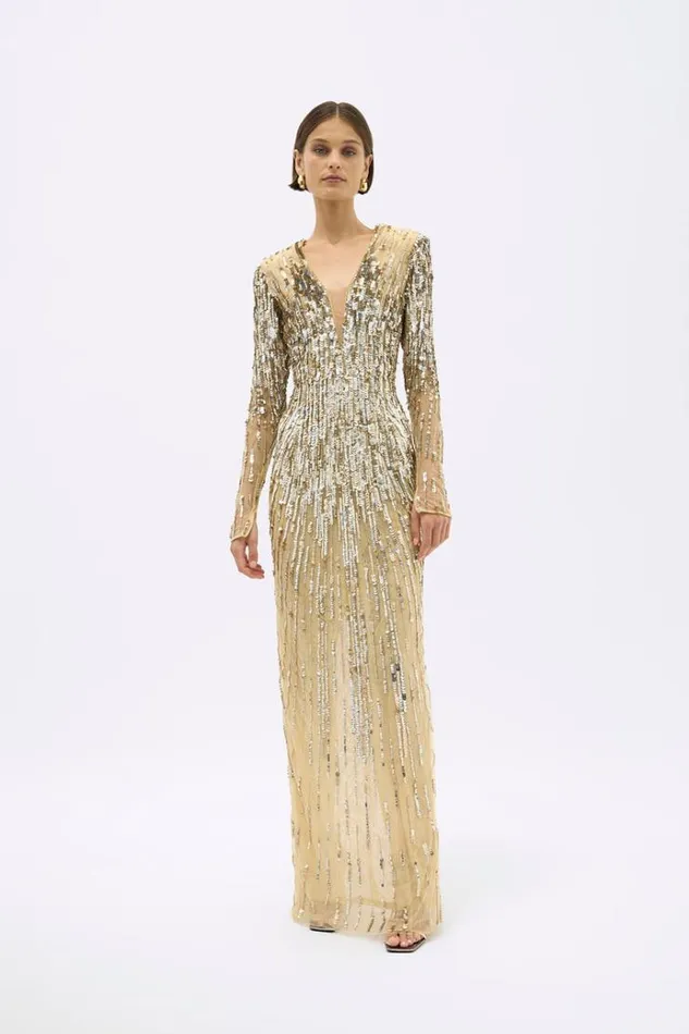Women Maxi Dresses Rachel Gilbert BLANCA GOWN
