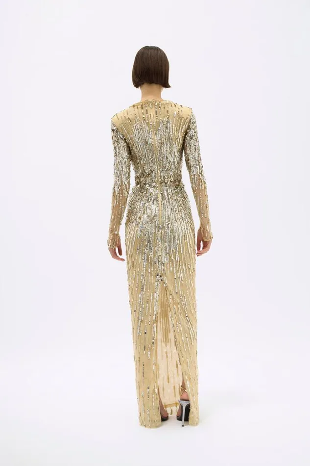Women Maxi Dresses Rachel Gilbert BLANCA GOWN Women Maxi Dresses Rachel Gilbert BLANCA GOWN