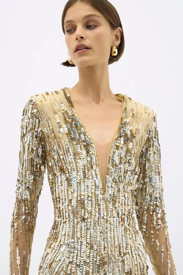 Women Maxi Dresses Rachel Gilbert BLANCA GOWN Women Maxi Dresses Rachel Gilbert BLANCA GOWN