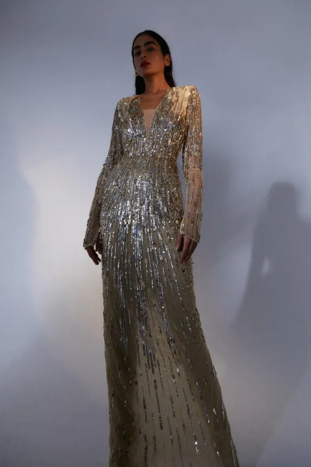 Women Maxi Dresses Rachel Gilbert BLANCA GOWN Women Maxi Dresses Rachel Gilbert BLANCA GOWN
