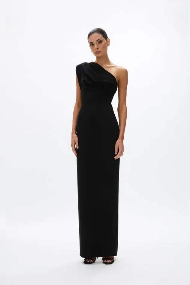 Women Maxi Dresses Rachel Gilbert Winona Gown Black