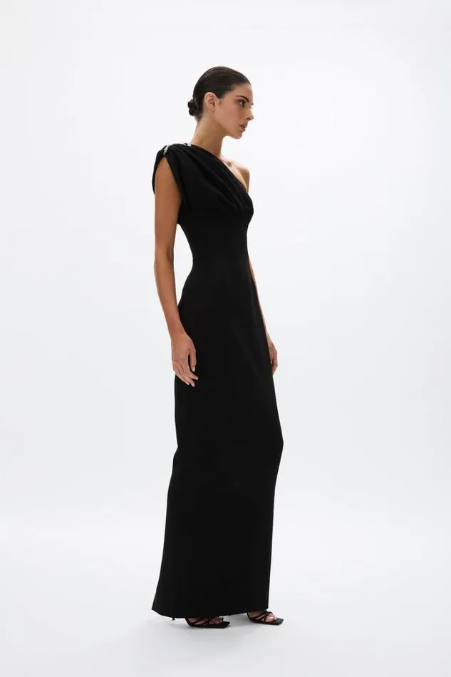 Women Maxi Dresses Rachel Gilbert Winona Gown Black Women Maxi Dresses Rachel Gilbert Winona Gown Black