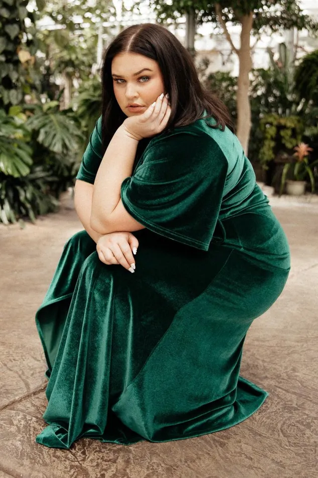 Women Meghan Velvet Wrap Maxi Dress Emerald Baltic Born Maxi Dresses Women Meghan Velvet Wrap Maxi Dress Emerald Baltic Born Maxi Dresses