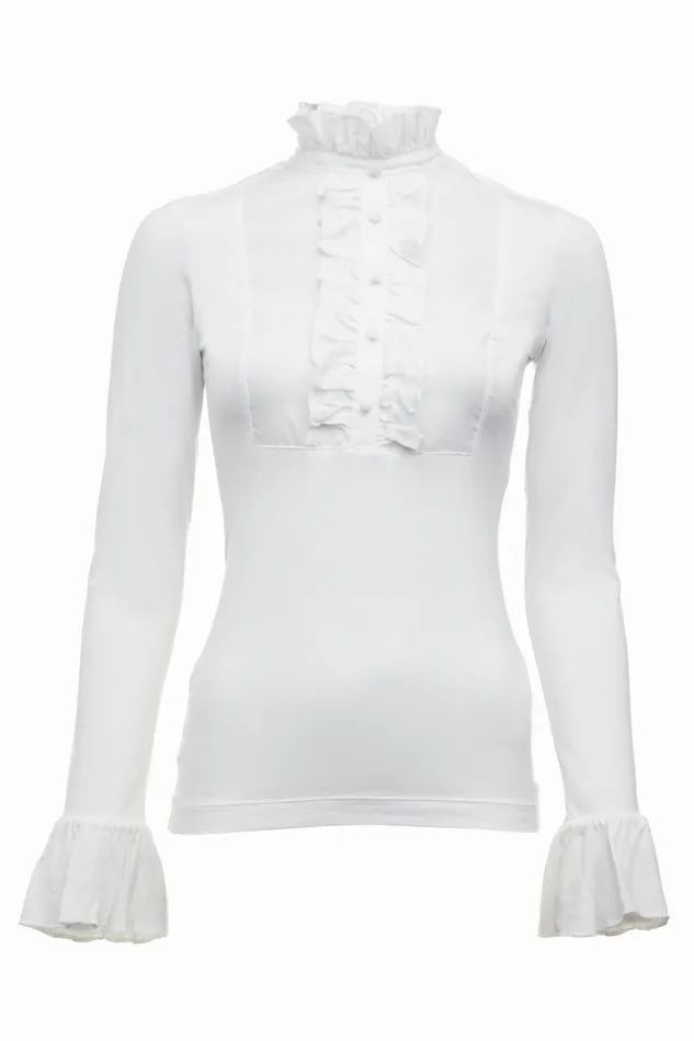 Women Melissa Jersey Blouse White Holland Cooper Tops Women Melissa Jersey Blouse White Holland Cooper Tops
