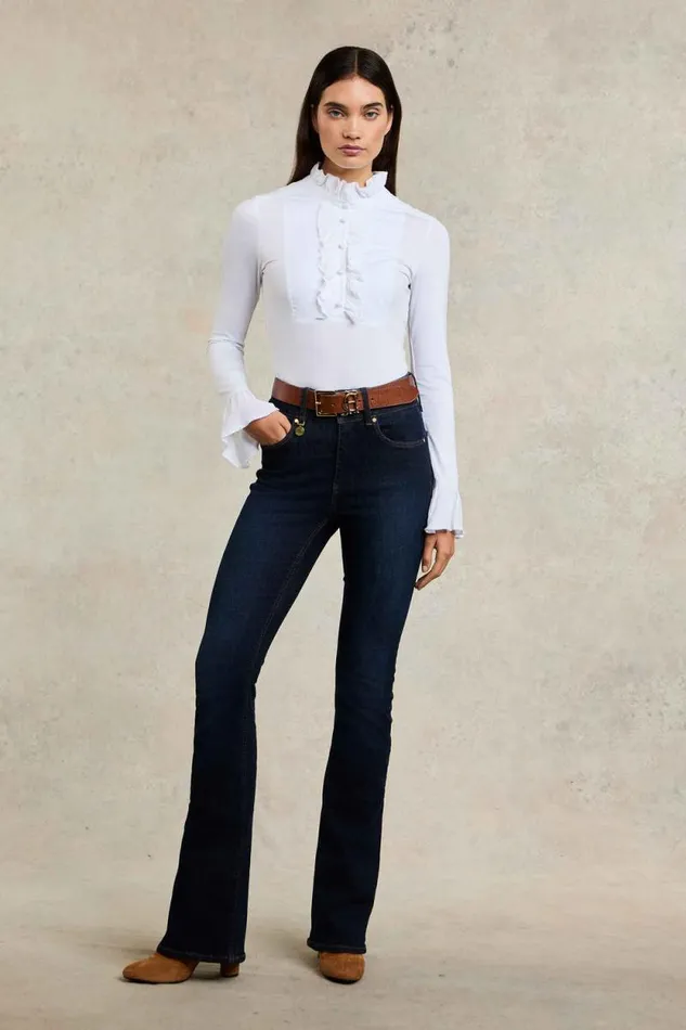 Women Melissa Jersey Blouse White Holland Cooper Tops Women Melissa Jersey Blouse White Holland Cooper Tops