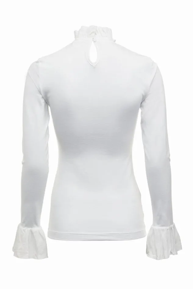 Women Melissa Jersey Blouse White Holland Cooper Tops Women Melissa Jersey Blouse White Holland Cooper Tops