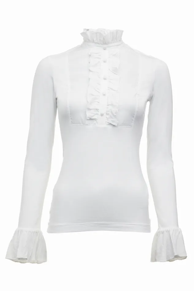 Women Melissa Jersey Blouse White Holland Cooper Tops Women Melissa Jersey Blouse White Holland Cooper Tops