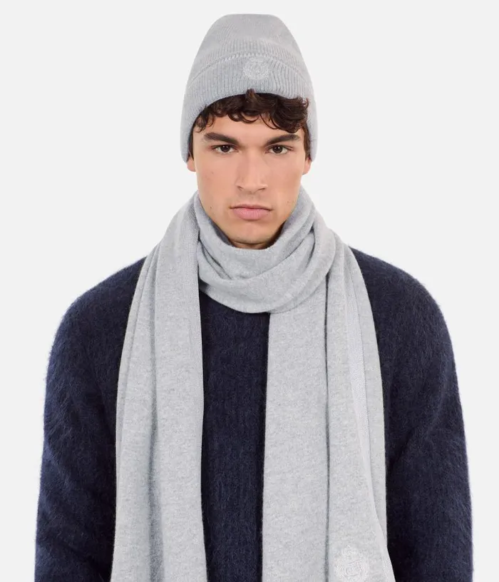 WomenMen Grey Cashmere Beanie THE KOOPLES Hats and Scarves