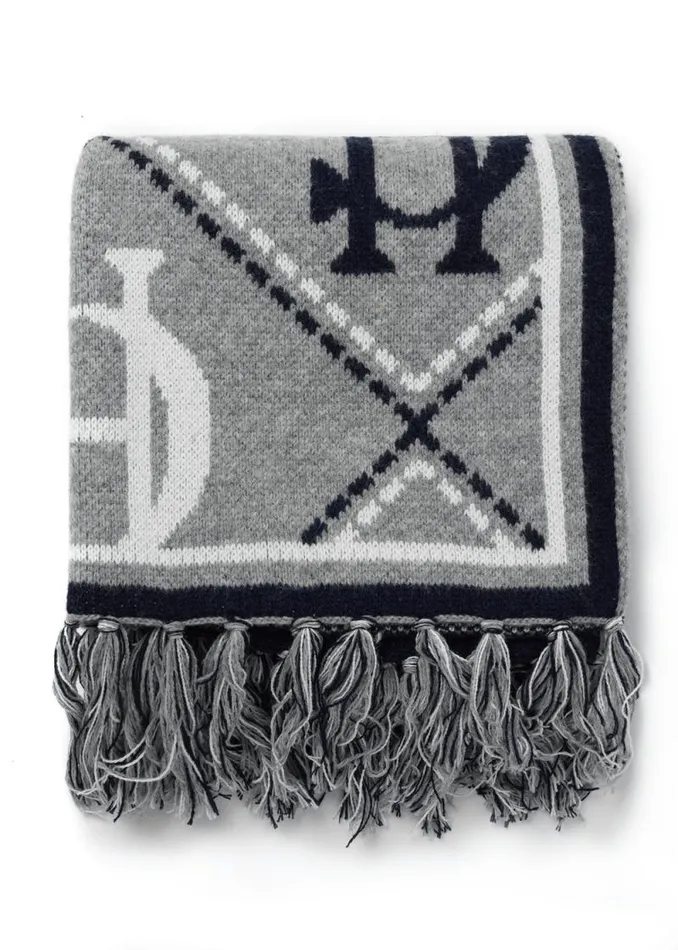 WomenMen Monogram Scarf Grey Marl Holland Cooper Scarves