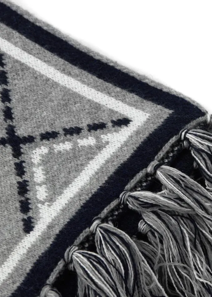 WomenMen Monogram Scarf Grey Marl Holland Cooper Scarves WomenMen Monogram Scarf Grey Marl Holland Cooper Scarves