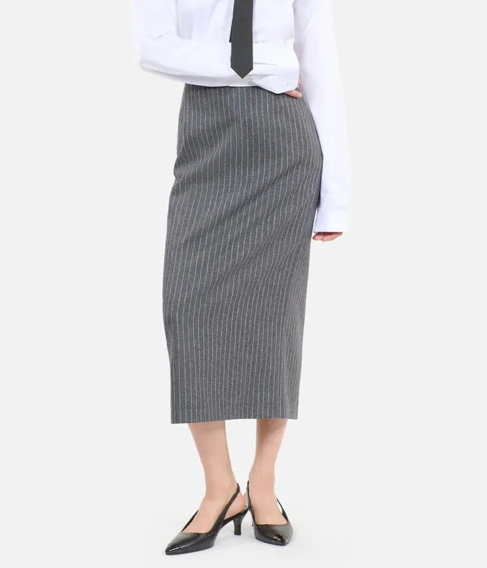 Women Midlength Striped Pencil Skirt THE KOOPLES Skirts and Shorts