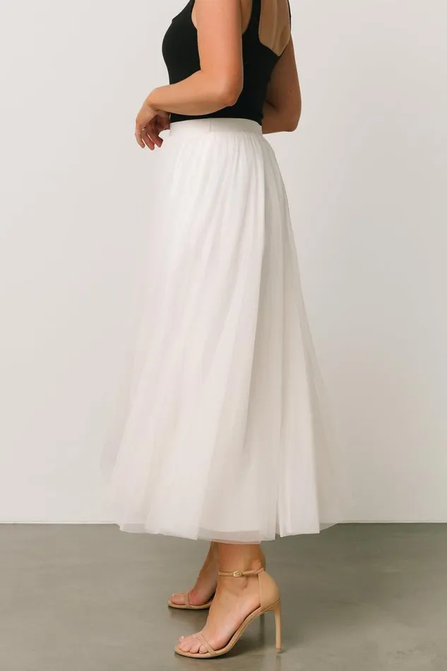 Women Mila Tulle Skirt Cream Baltic Born Tulle Styles Women Mila Tulle Skirt Cream Baltic Born Tulle Styles