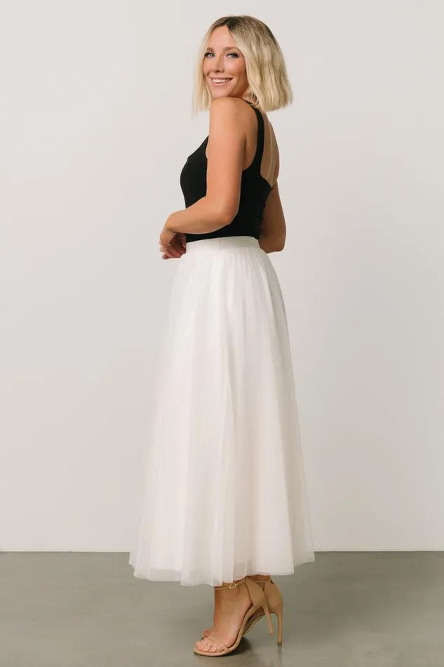 Women Mila Tulle Skirt Cream Baltic Born Tulle Styles Women Mila Tulle Skirt Cream Baltic Born Tulle Styles