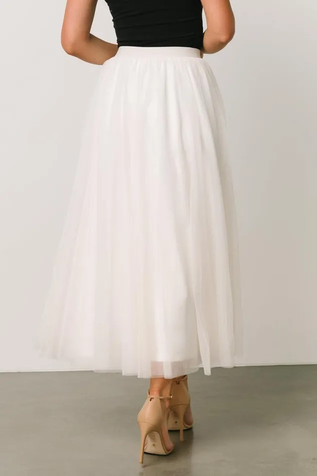 Women Mila Tulle Skirt Cream Baltic Born Tulle Styles Women Mila Tulle Skirt Cream Baltic Born Tulle Styles