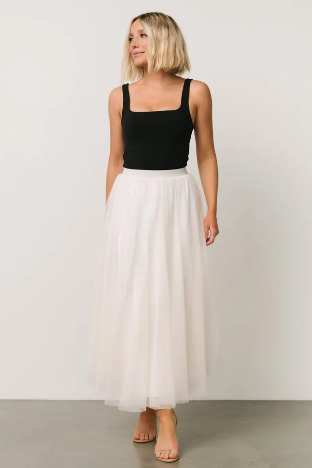 Women Mila Tulle Skirt Cream Baltic Born Tulle Styles Women Mila Tulle Skirt Cream Baltic Born Tulle Styles