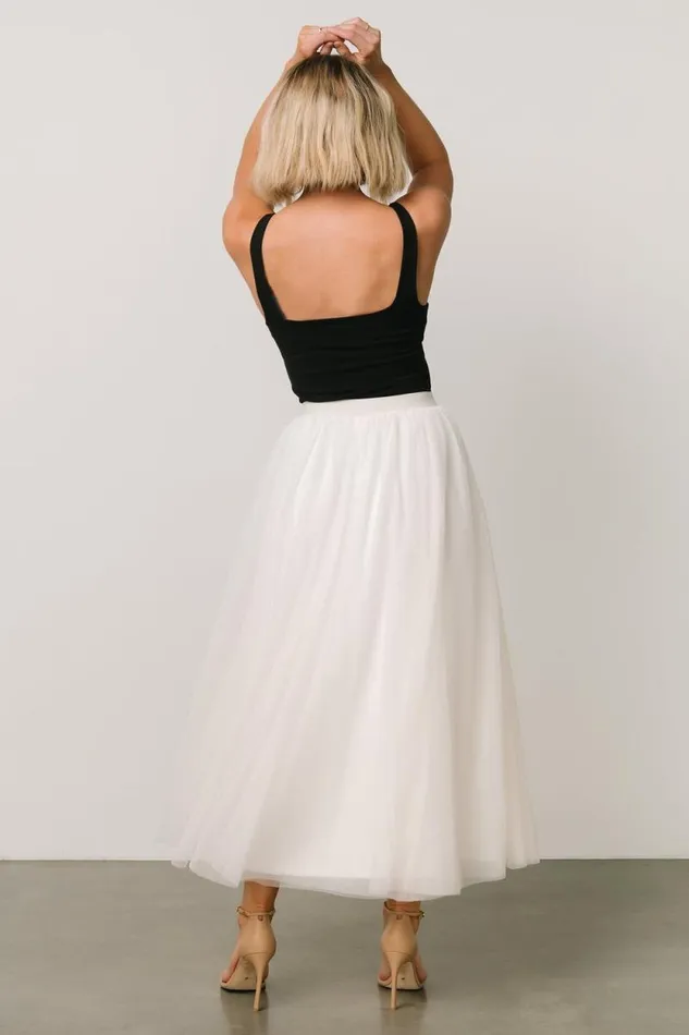 Women Mila Tulle Skirt Cream Baltic Born Tulle Styles Women Mila Tulle Skirt Cream Baltic Born Tulle Styles