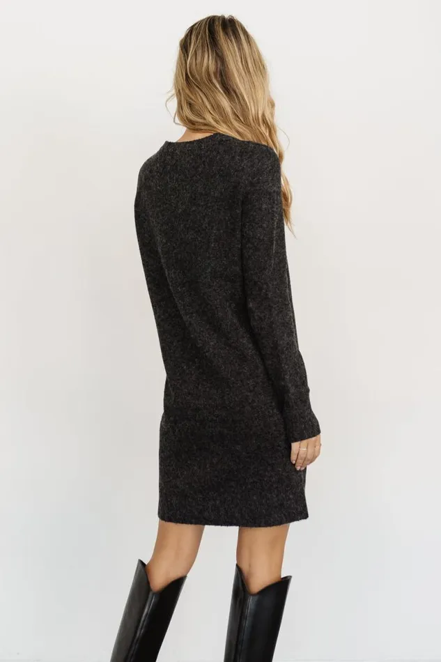 Women Miller Sweater Dress Charcoal Black Baltic Born Short Dresses Women Miller Sweater Dress Charcoal Black Baltic Born Short Dresses