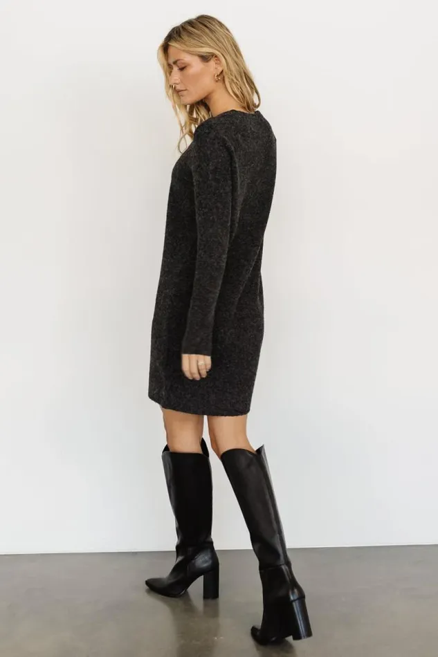 Women Miller Sweater Dress Charcoal Black Baltic Born Short Dresses Women Miller Sweater Dress Charcoal Black Baltic Born Short Dresses