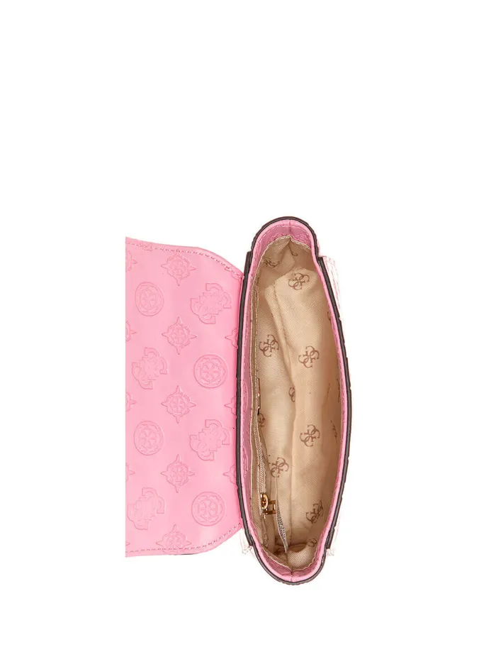 Women Mini Bags GUESS Pink Carlson Mini Crossbody Bag Women Mini Bags GUESS Pink Carlson Mini Crossbody Bag