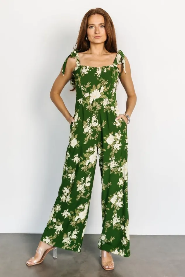 Women Naples Sleeveless Jumpsuit Olive Multi Baltic Born Jumpsuits and Rompers