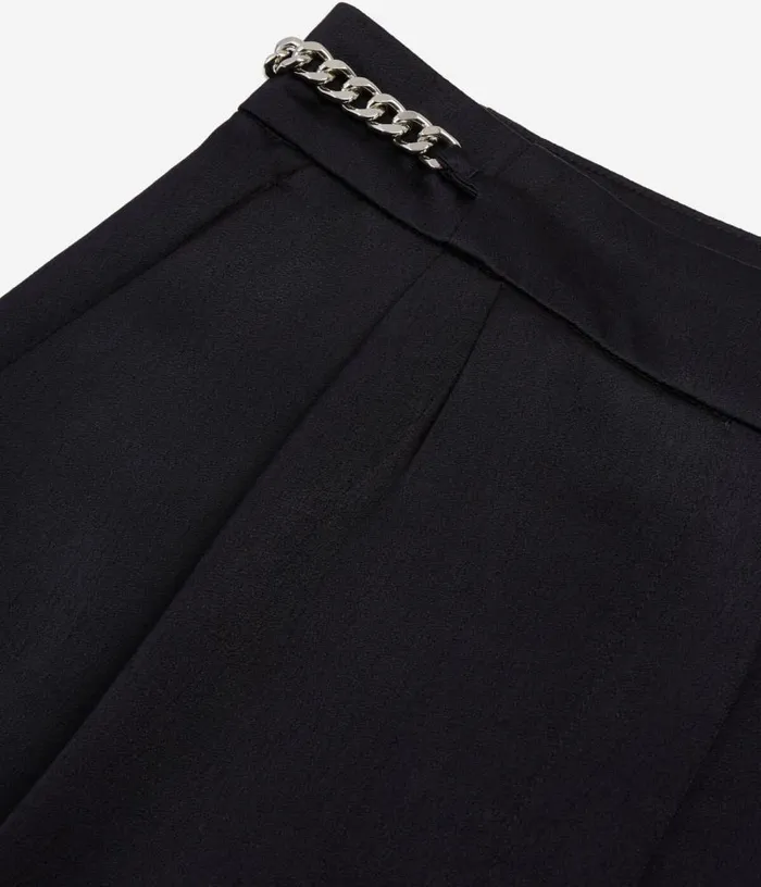 Women Navy Blue Trousers With Chains THE KOOPLES Jeans and Pants