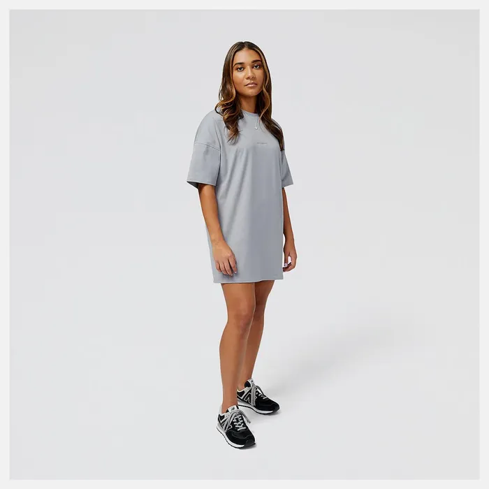 Women NB Athletics Nature State Short Sleeve Tee Steel New Balance Shirts