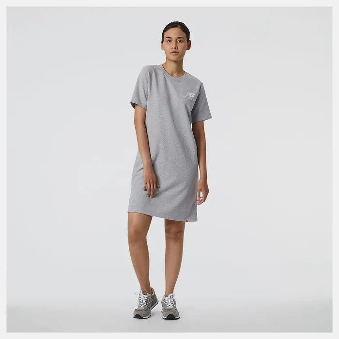 Women NB Essentials Dress Athletic Grey New Balance Skirts and Dresses