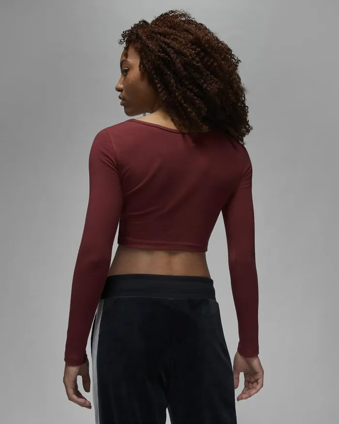 Women Nike All Clothing Jordan Flight Cherrywood Redwhite