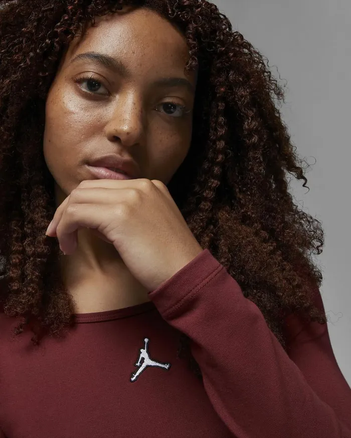 Women Nike All Clothing Jordan Flight Cherrywood Redwhite