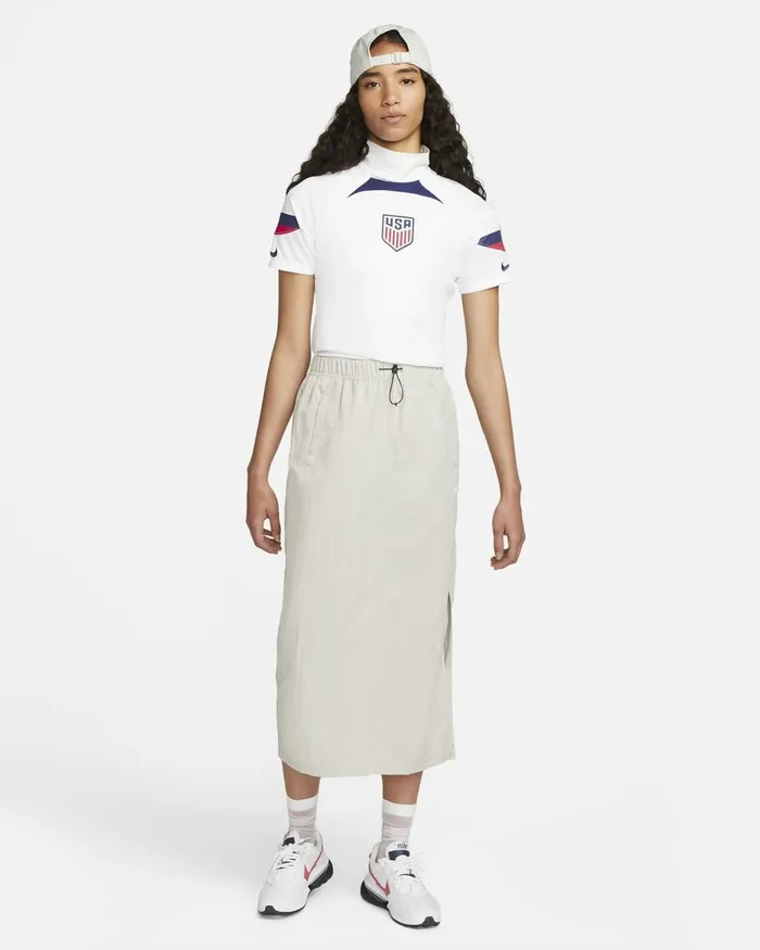 Women Nike All Clothing USMNT 202223 Stadium Home Whiteloyal Blue