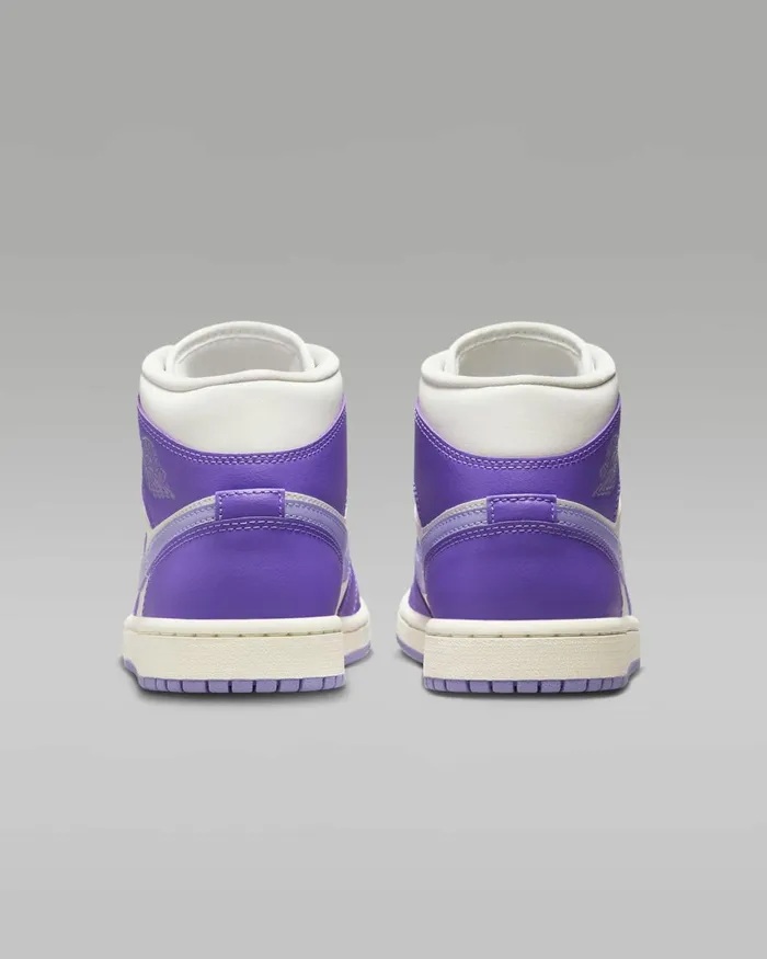 Women Nike All Shoes Air Jordan 1 Mid Action Grapesailsky J Light Purple