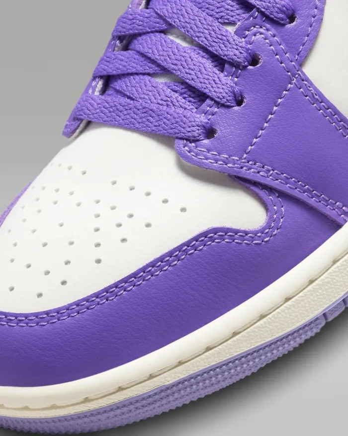 Women Nike All Shoes Air Jordan 1 Mid Action Grapesailsky J Light Purple