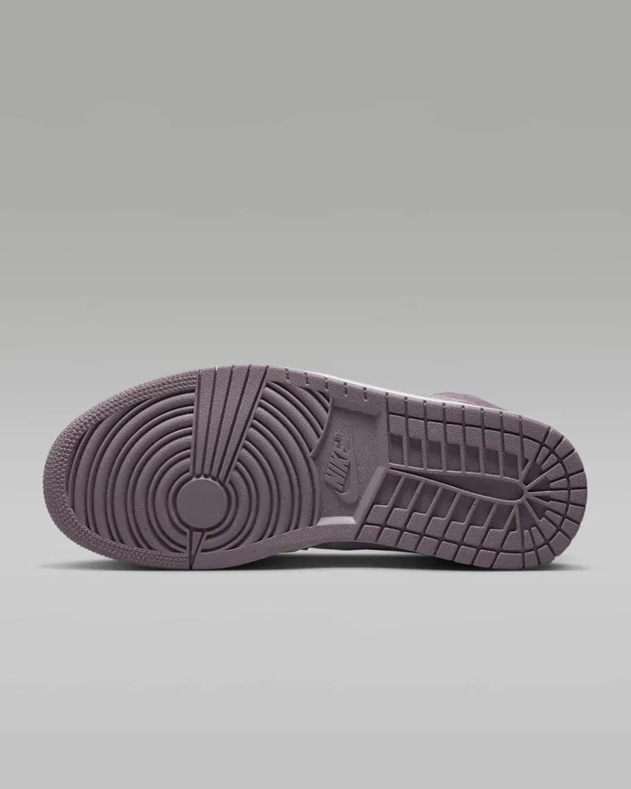 Women Nike All Shoes Air Jordan 1 Mid SE Purple Smokewhitepurple Smoke