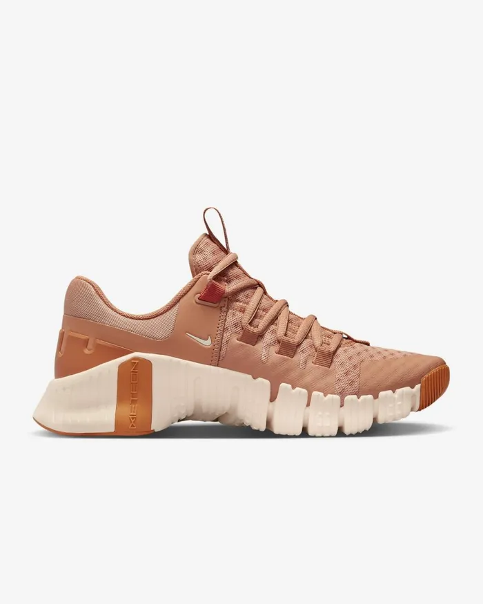 Women Nike All Shoes Free Metcon 5 Amber Brownguava Icemonarchcampfire Orange