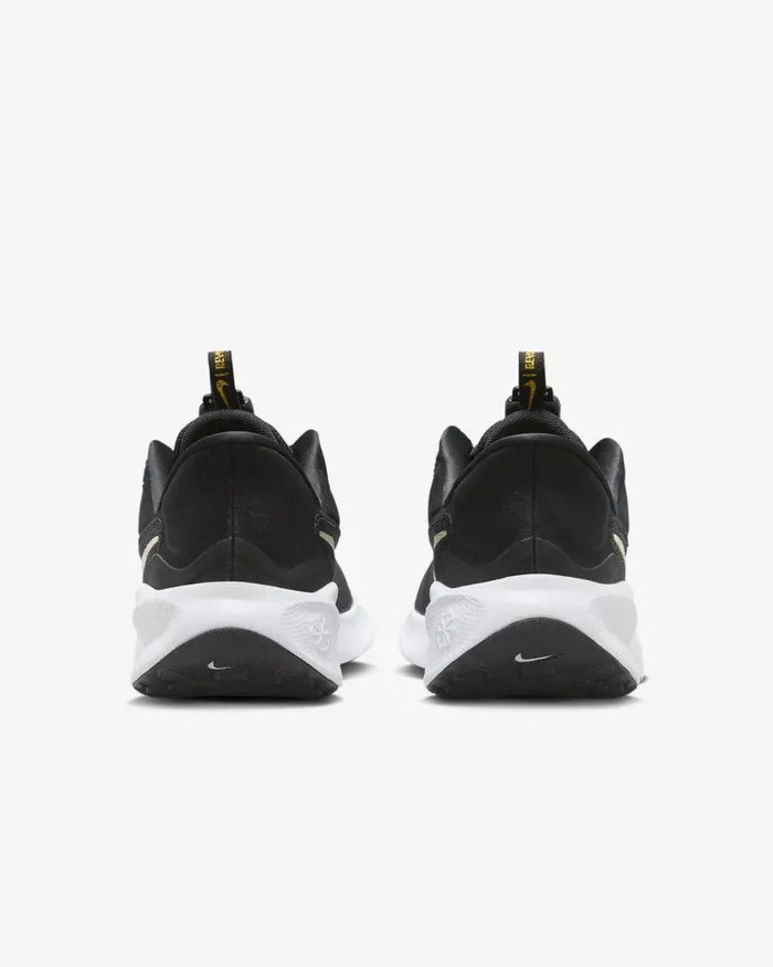 Women Nike All Shoes Revolution 7 EasyOn Blackwhitedark Smoke Greymetallic Gold