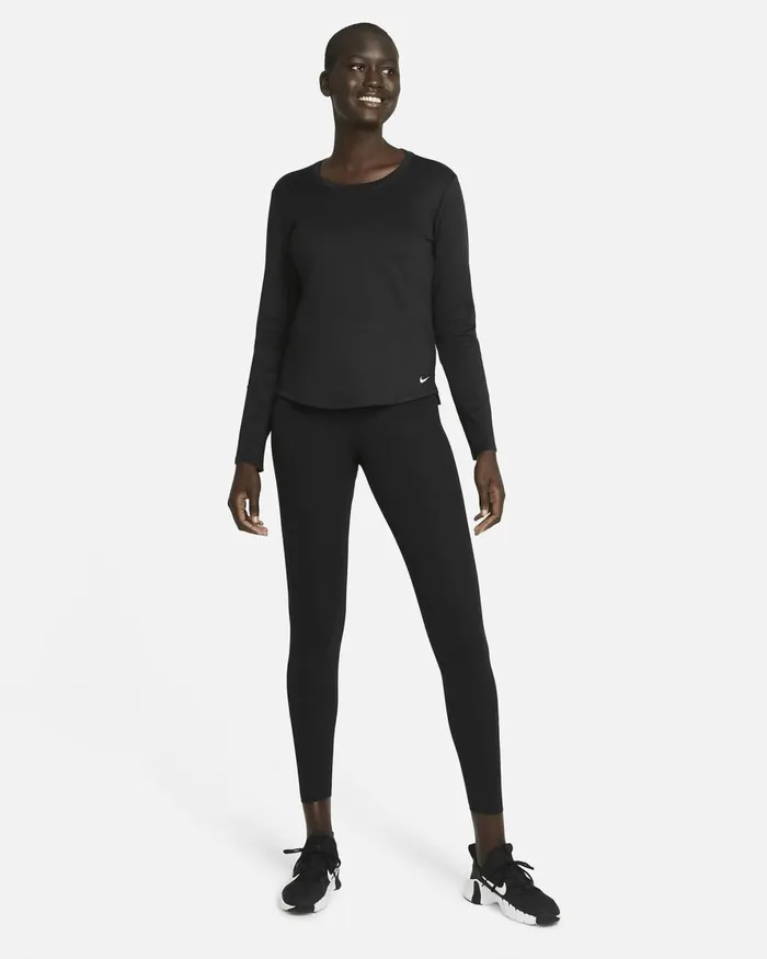 Women Nike Yoga ThermaFIT One Blackwhite