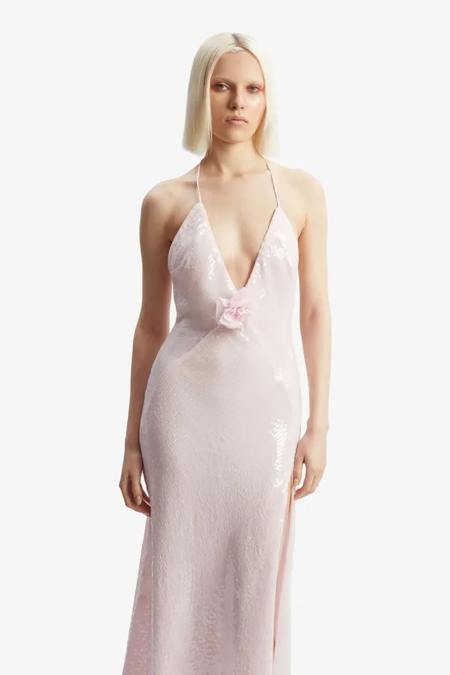 Women Occasion Dresses Bardot Aradia Sequin Halter Dress In Light Pink Light Pink Women Occasion Dresses Bardot Aradia Sequin Halter Dress In Light Pink Light Pink