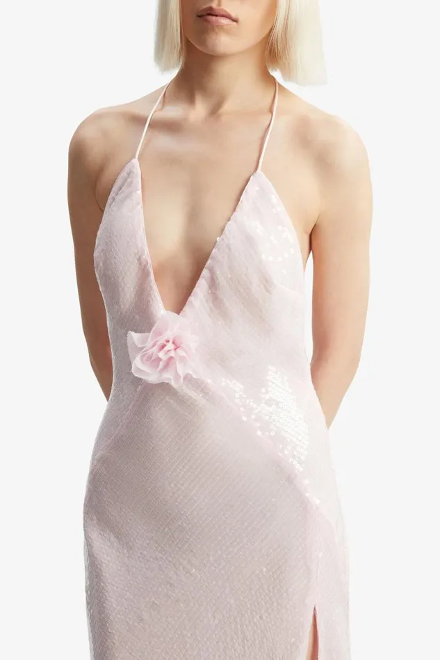 Women Occasion Dresses Bardot Aradia Sequin Halter Dress In Light Pink Light Pink Women Occasion Dresses Bardot Aradia Sequin Halter Dress In Light Pink Light Pink
