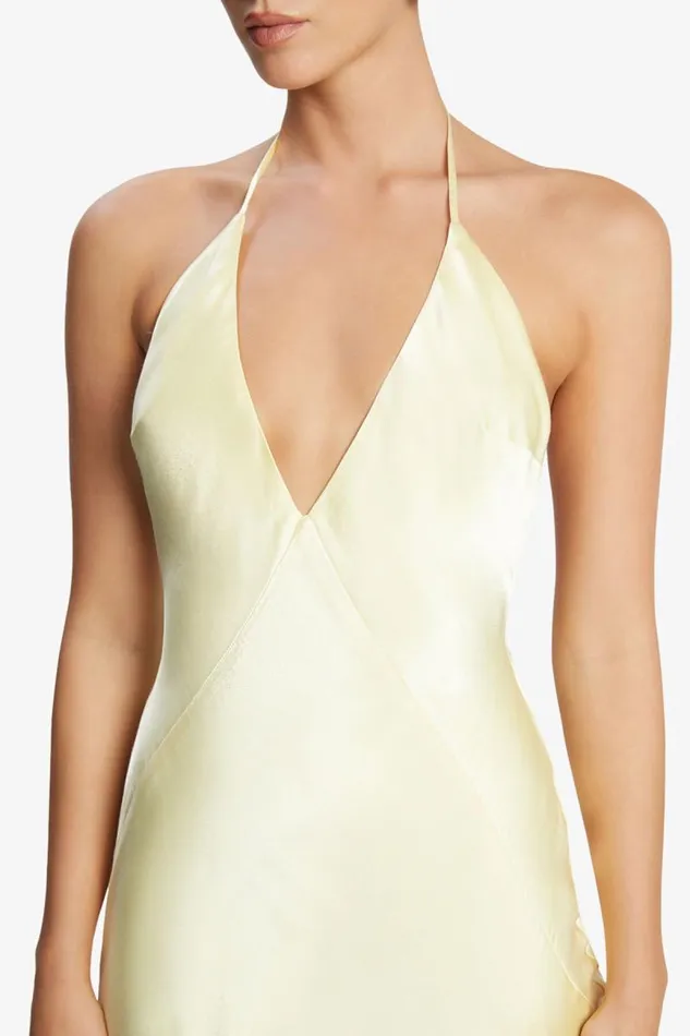 Women Occasion Dresses Bardot Yve Halter Dress In Canary Yellow Canary Yellow Women Occasion Dresses Bardot Yve Halter Dress In Canary Yellow Canary Yellow