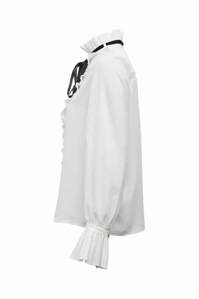 Women Olivia Tie Shirt White Holland Cooper Shirts and Blouses Women Olivia Tie Shirt White Holland Cooper Shirts and Blouses