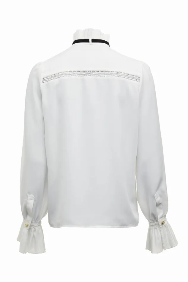Women Olivia Tie Shirt White Holland Cooper Shirts and Blouses Women Olivia Tie Shirt White Holland Cooper Shirts and Blouses