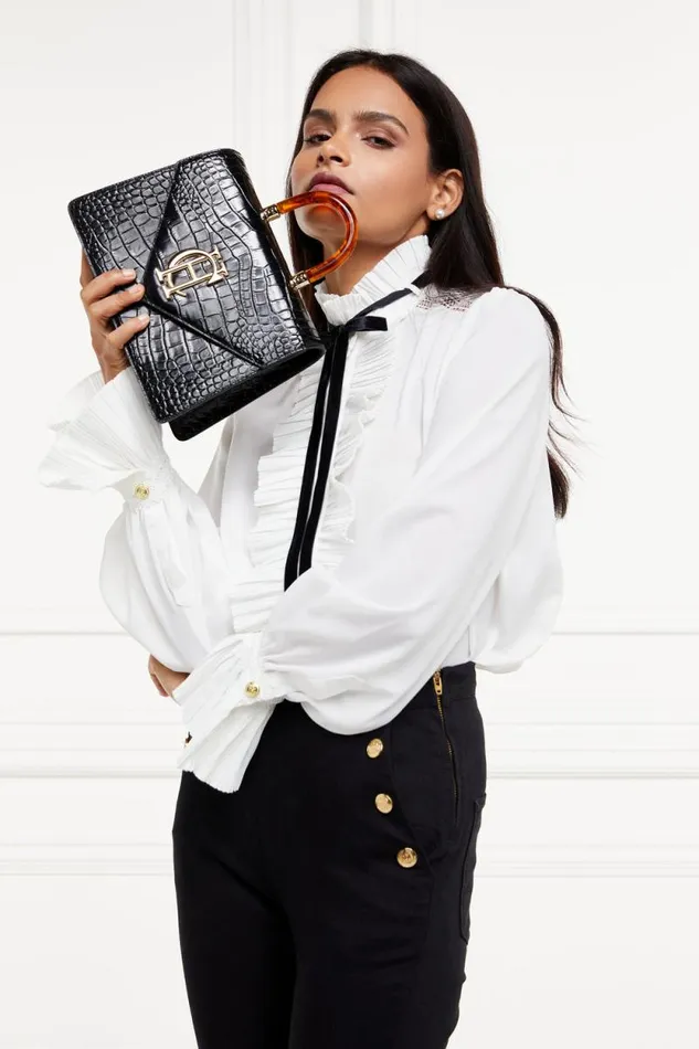 Women Olivia Tie Shirt White Holland Cooper Shirts and Blouses Women Olivia Tie Shirt White Holland Cooper Shirts and Blouses