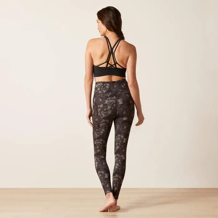 Women Pants and Shorts Ariat Eos Etch Half Grip Tight Exploded Black Floral Women Pants and Shorts Ariat Eos Etch Half Grip Tight Exploded Black Floral