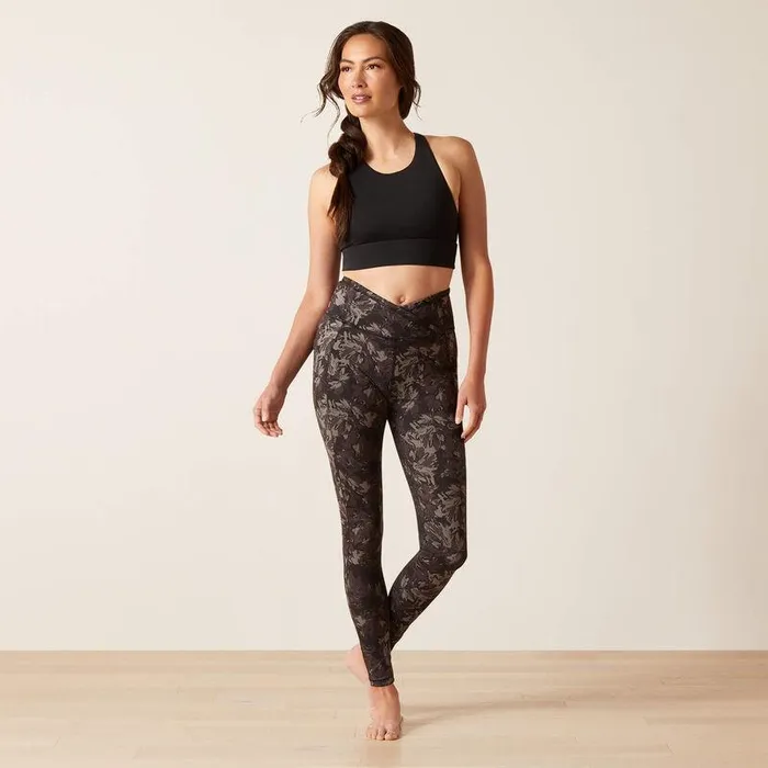 Women Pants and Shorts Ariat Eos Etch Half Grip Tight Exploded Black Floral Women Pants and Shorts Ariat Eos Etch Half Grip Tight Exploded Black Floral