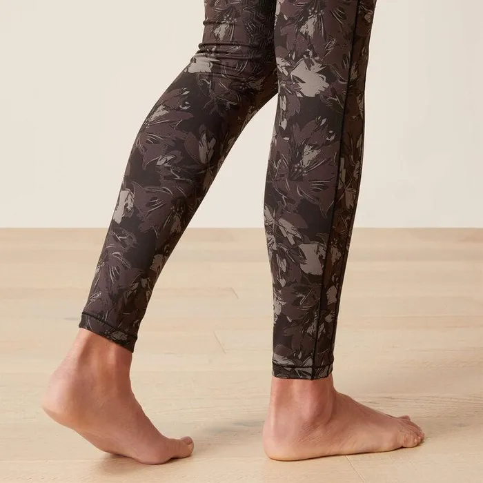 Women Pants and Shorts Ariat Eos Etch Half Grip Tight Exploded Black Floral Women Pants and Shorts Ariat Eos Etch Half Grip Tight Exploded Black Floral