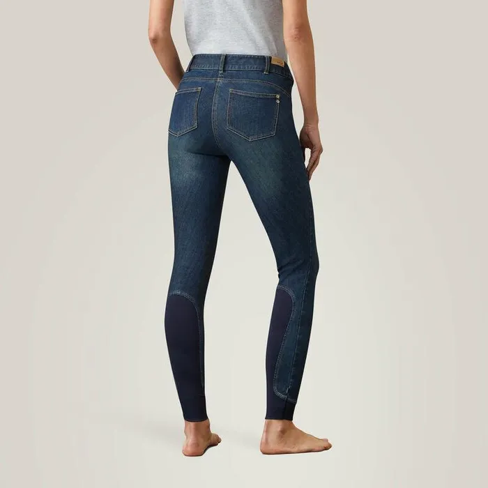 Women Pants and Shorts Ariat Halo Denim Knee Patch Breech Marine Women Pants and Shorts Ariat Halo Denim Knee Patch Breech Marine