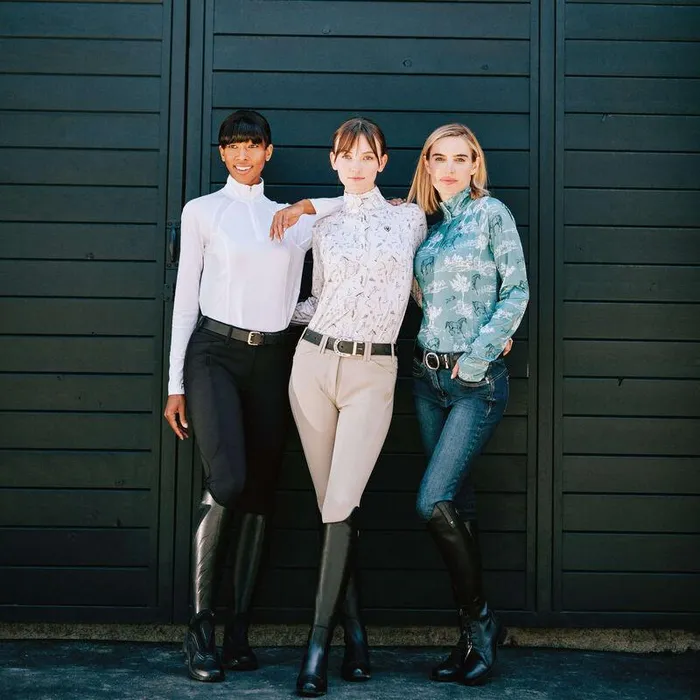 Women Pants and Shorts Ariat Halo Denim Knee Patch Breech Marine Women Pants and Shorts Ariat Halo Denim Knee Patch Breech Marine