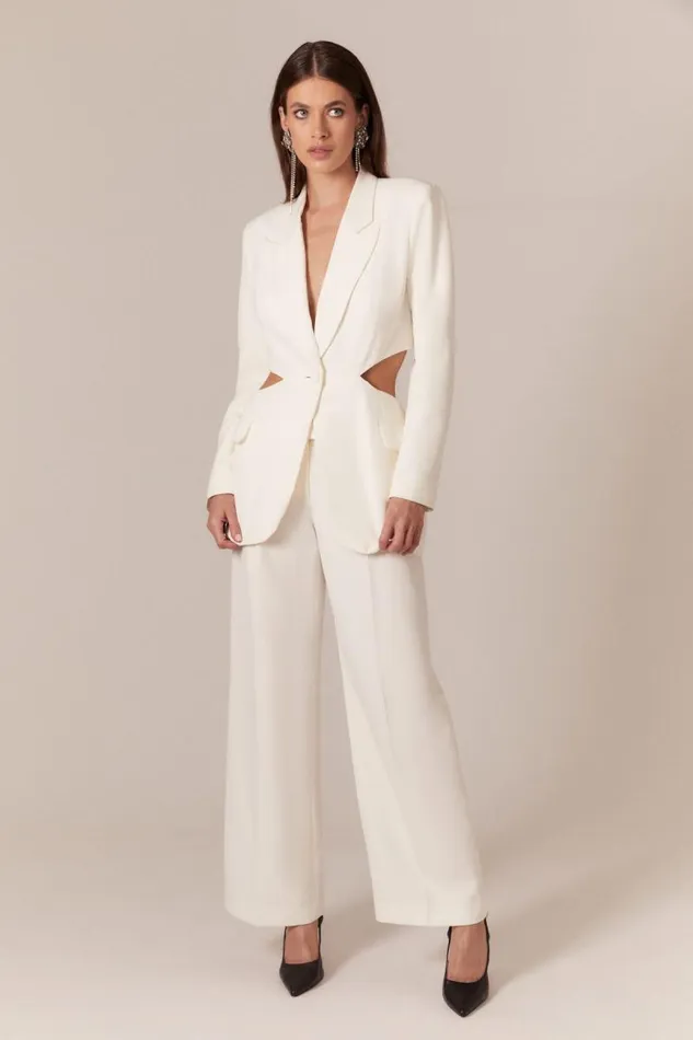 Women Pants Bardot Cassian Tailored Pant In Ivory Ivory